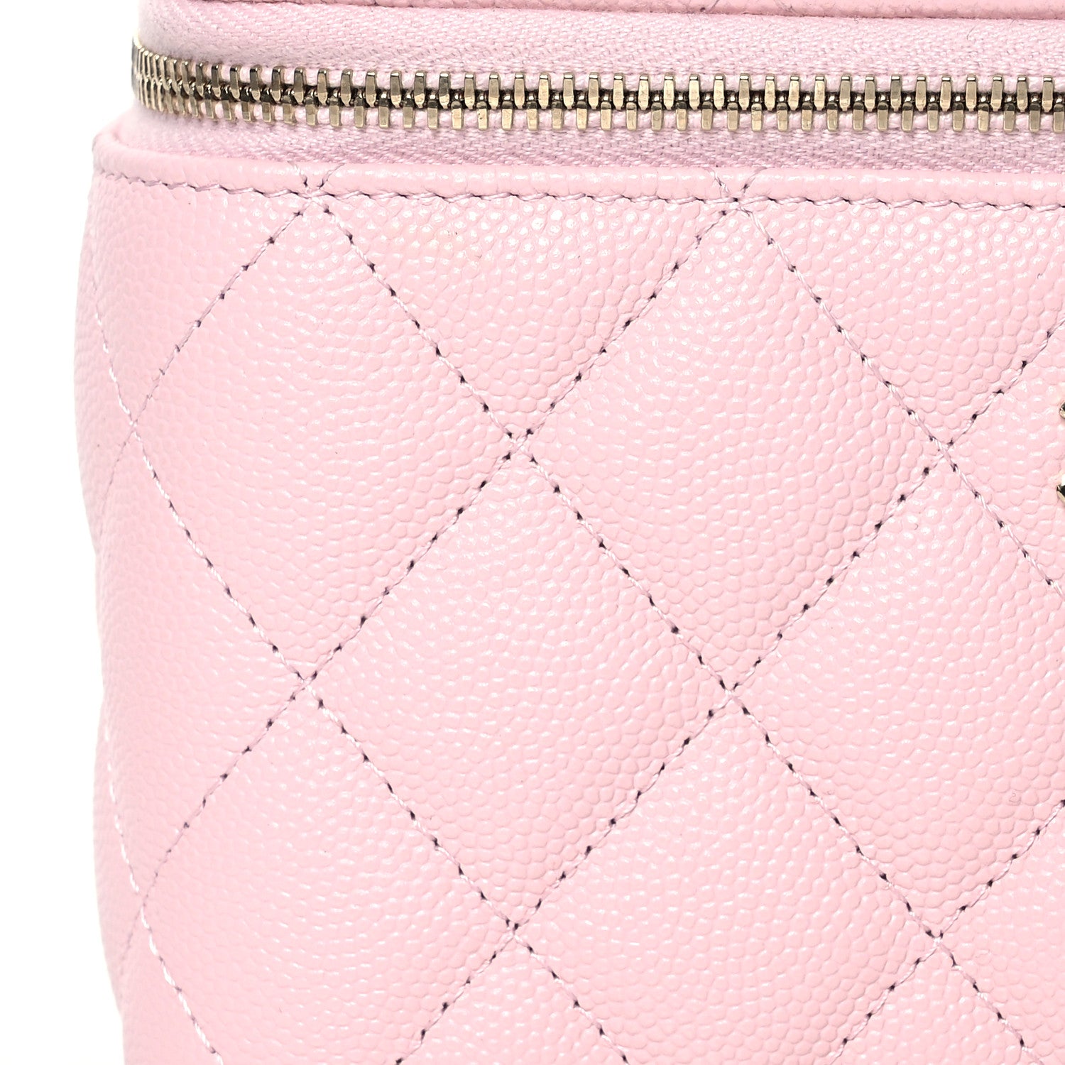 Chanel Caviar Quilted Small Vanity Case With Chain Light Pink 8 of 13