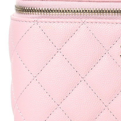 Chanel Caviar Quilted Small Vanity Case With Chain Light Pink 8 of 13