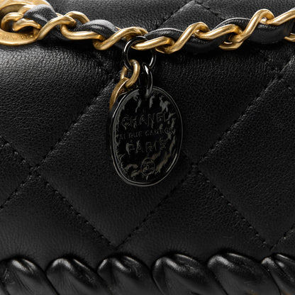 Chanel Calfskin Braided Mini My Own Frame Flap Black 9 of 13