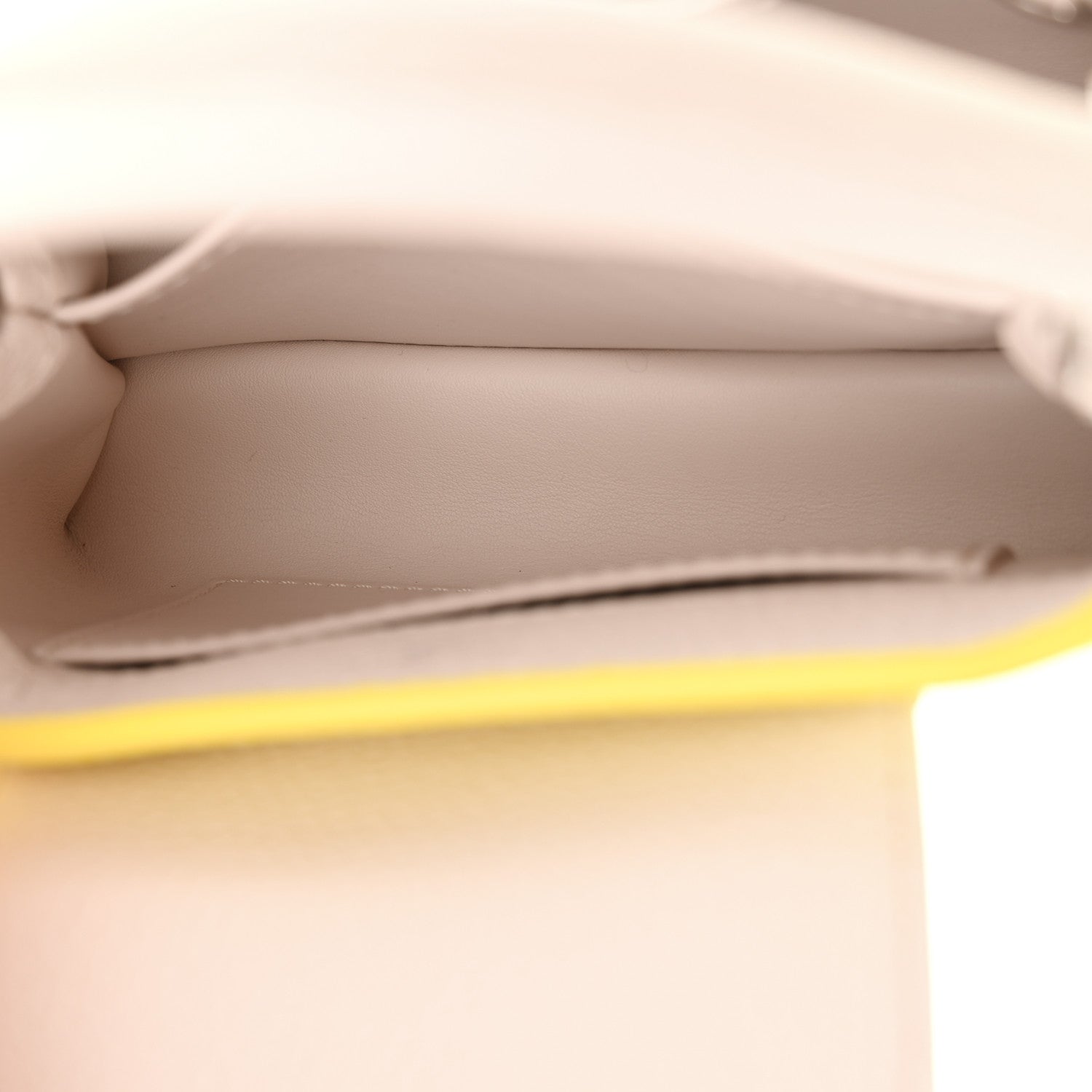Louis Vuitton Taurillon Mini Capucines Yellow Beige 6 of 10
