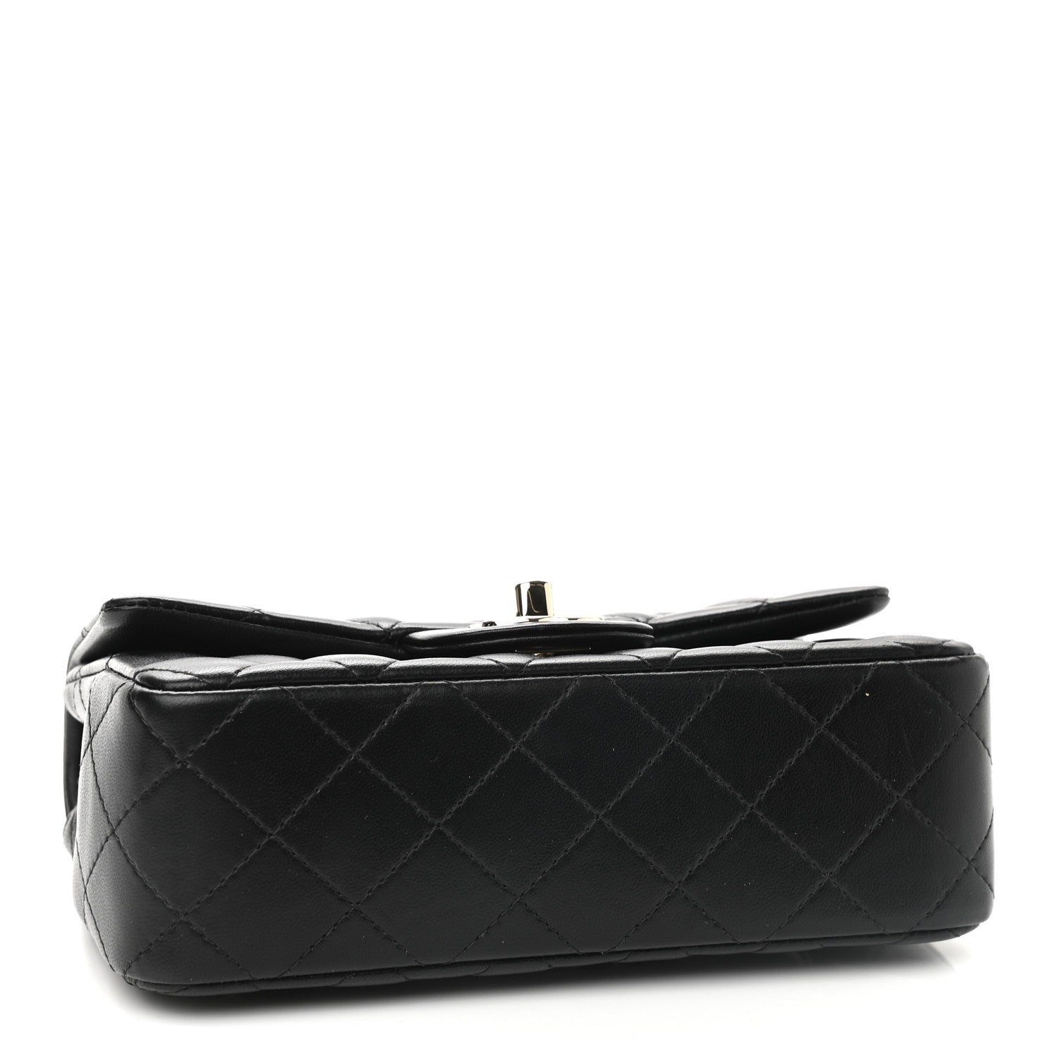 Chanel Lambskin Quilted Mini Rectangular Flap Black 4 of 9