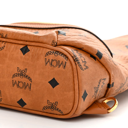 MCM Visetos Klassik Small Sling Bag Cognac 9 of 9