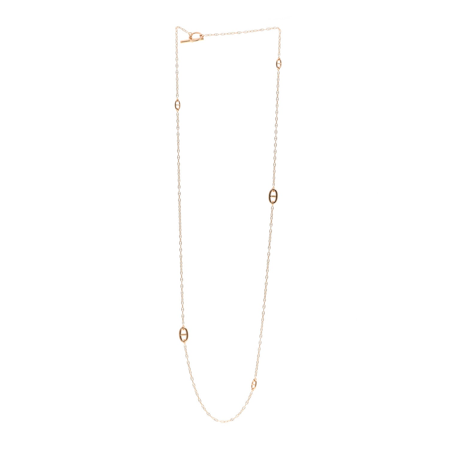 Hermes 18K Rose Gold Farandole Necklace 80 3 of 5