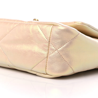 Chanel Iridescent Lambskin Quilted Medium Chanel 19 Flap Pink 9 of 11