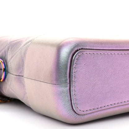Chanel Iridescent Lambskin Calfskin Quilted Medium Gabrielle Hobo Light Purple 9 of 11