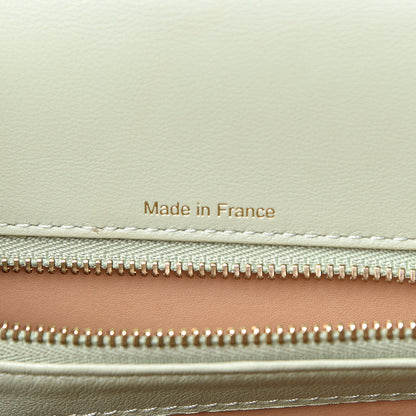 Delvaux Patent Calfskin MM Tempete Satchel Almond 6 of 15