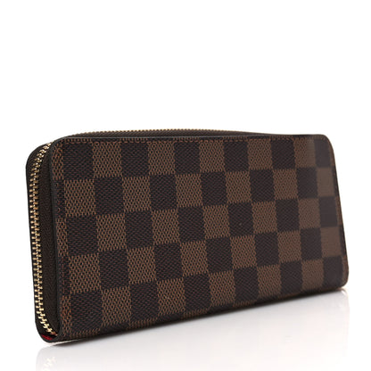 Louis Vuitton Damier Ebene Clemence Wallet Cherry 3 of 7