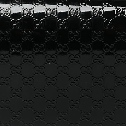 Gucci Patent Microguccissima Small Broadway Clutch Black 8 of 8