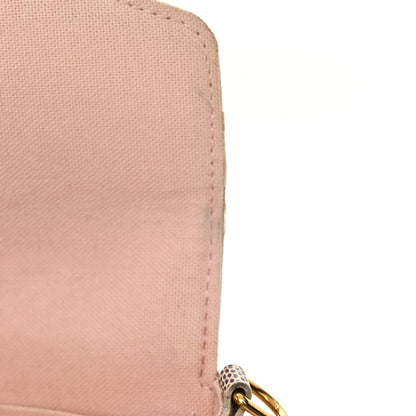 Louis Vuitton Damier Azur Pochette Felicie Chain Wallet Rose Ballerine 14 of 15