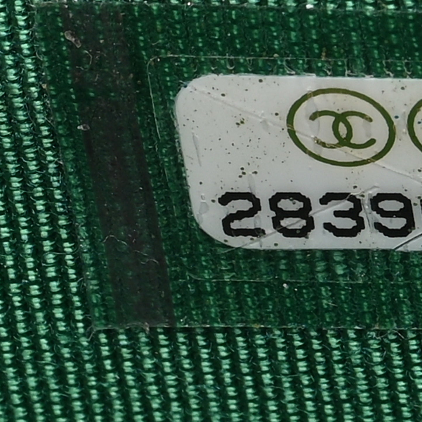 Lambskin Quilted Flap Card Holder Wallet Green