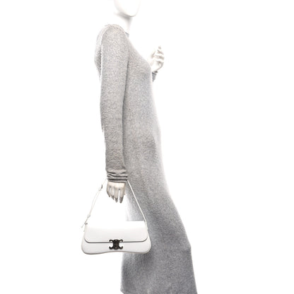Celine Shiny Calfskin Medium Lola Bag Blanc De Blanc 3 of 9