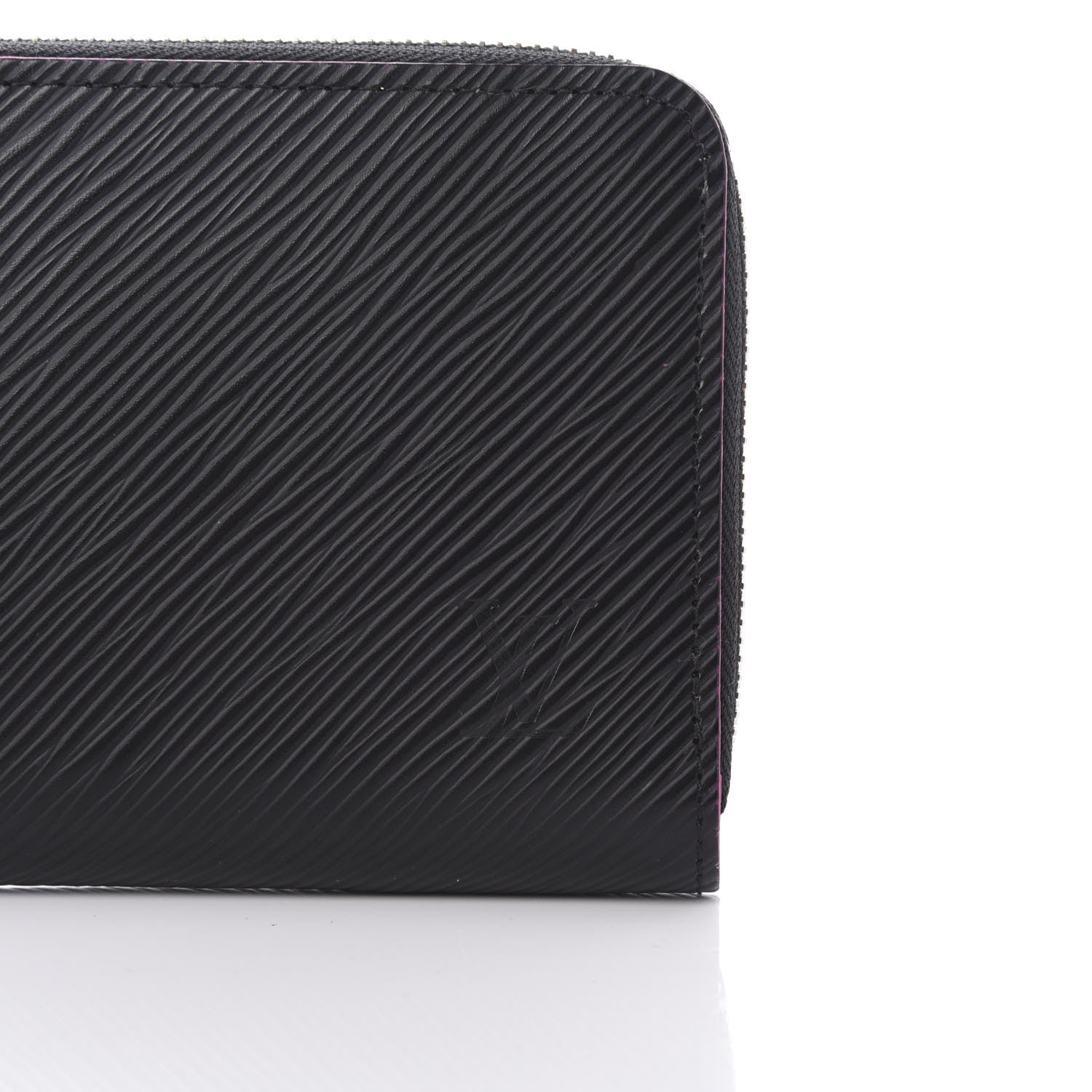 Louis Vuitton Epi Zippy Wallet Black Hot Pink 8 of 9