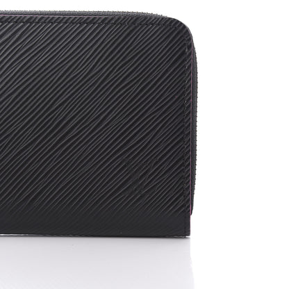 Louis Vuitton Epi Zippy Wallet Black Hot Pink 8 of 9