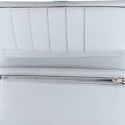 Hermes Chèvre Mysore Bearn Gusset Wallet Bleu Brume 5 of 9