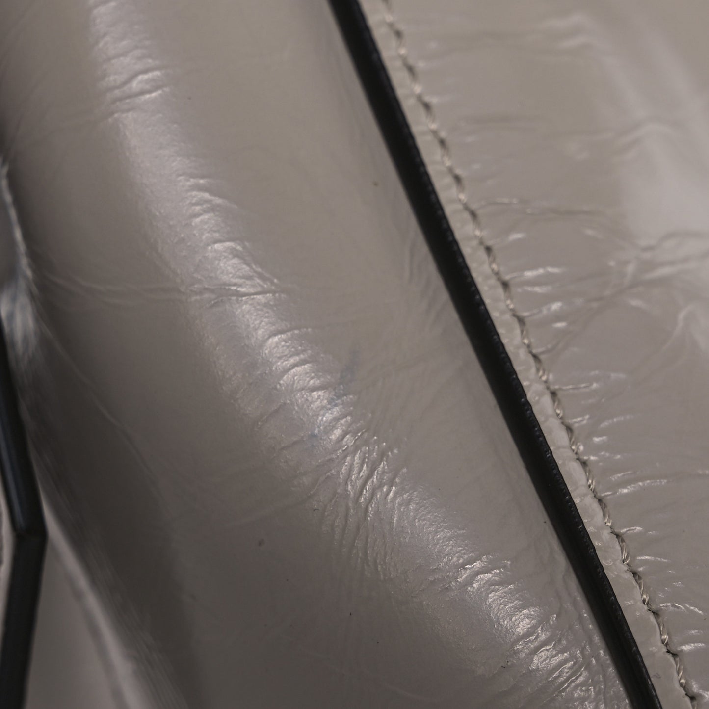 Creased Patent Calfskin Small ID Flap Dune
