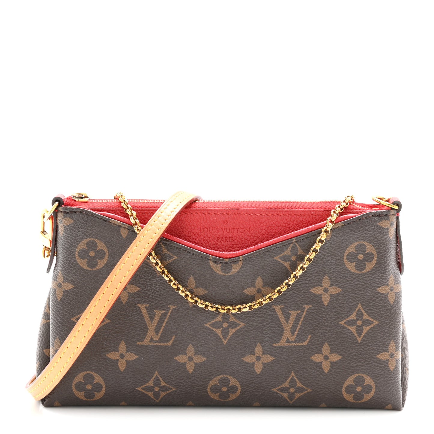 Monogram Pallas Clutch Cherry