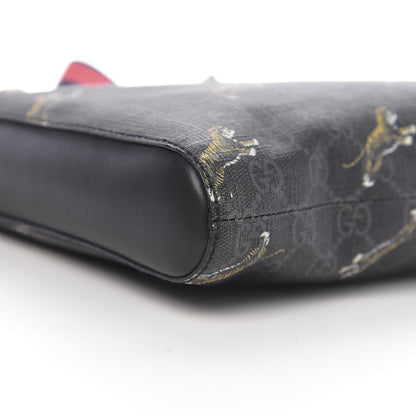 Gucci GG Supreme Monogram Tigers Web Messenger Bag Black Multicolor 7 of 9