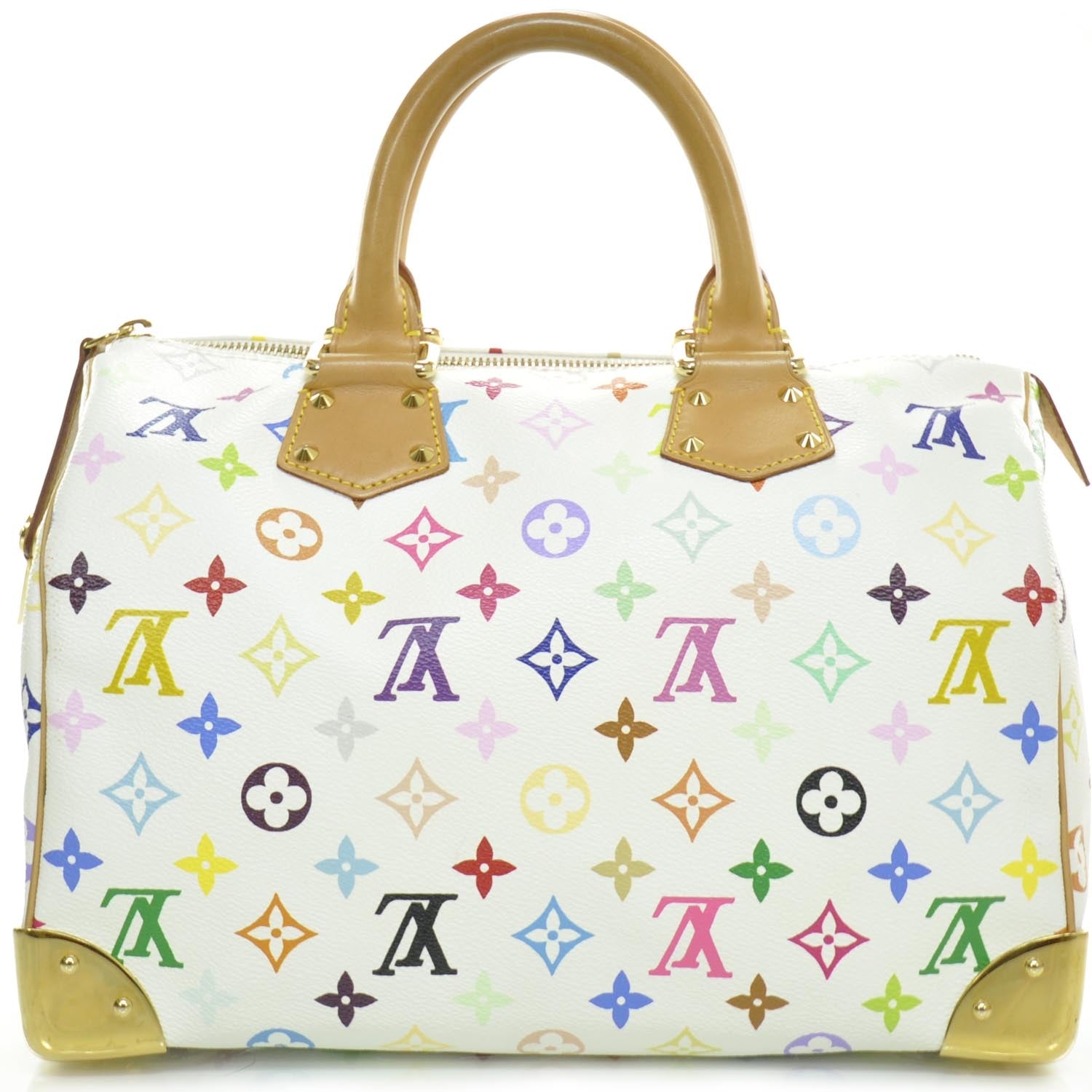 Louis Vuitton Monogram Multicolor Speedy 30 White 4 of 9