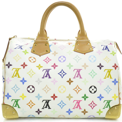 Louis Vuitton Monogram Multicolor Speedy 30 White 4 of 9