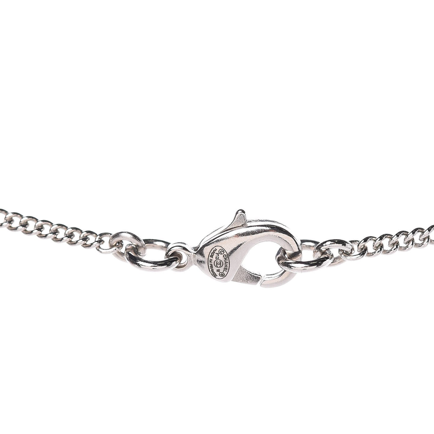 Crystal CC Necklace Silver