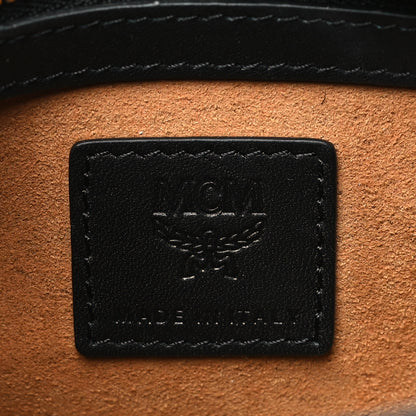 MCM Calfskin Mini Aren Boston Bag Black 6 of 11