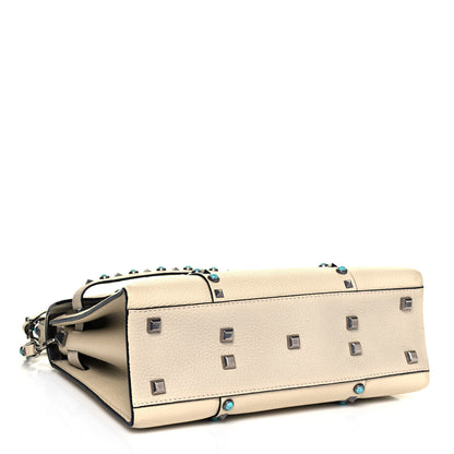 Valentino Garavani Grainy Calfskin My Rockstud Rolling Frame Bag Light Ivory 4 of 8