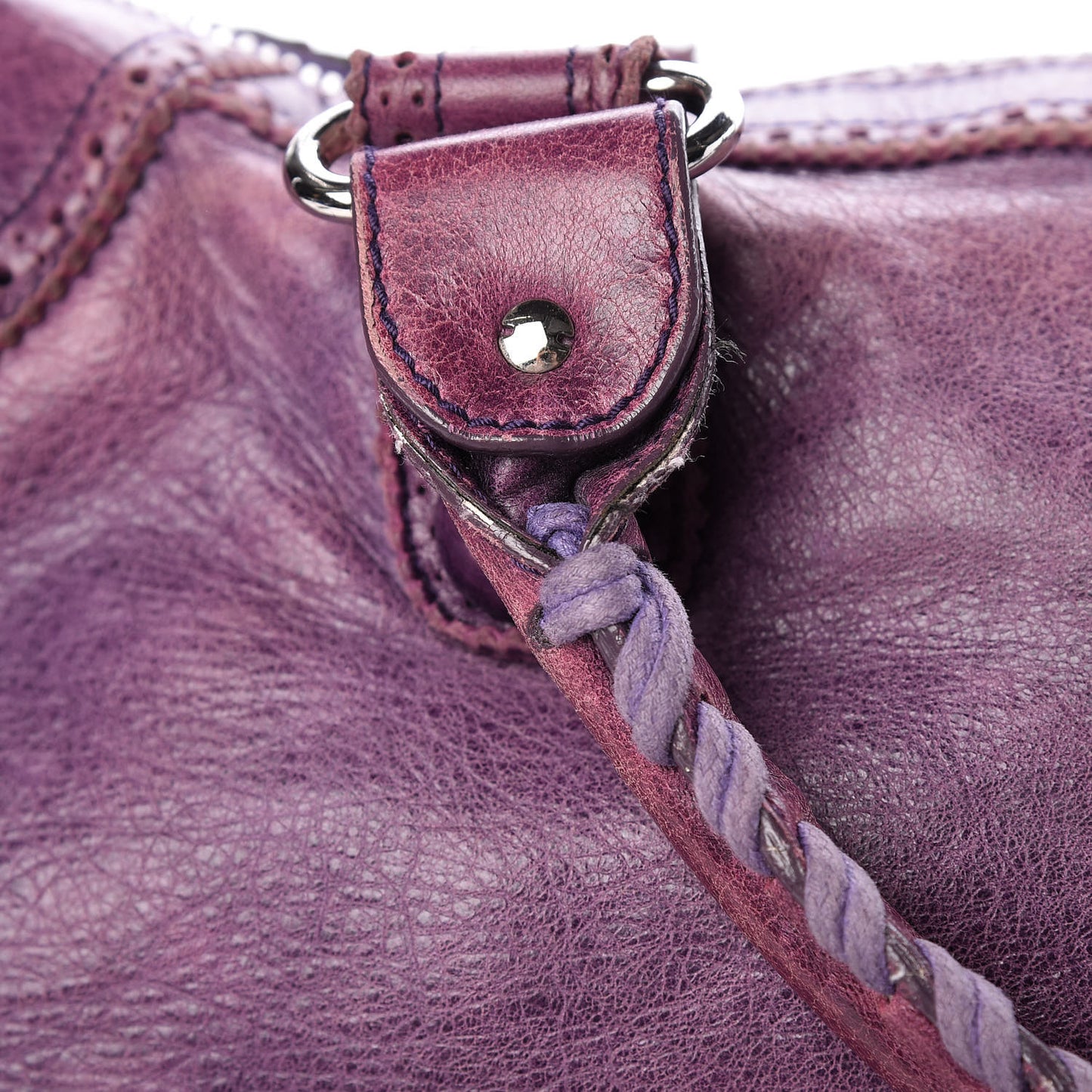Agneau Giant Brogues Hardware Work Raisin