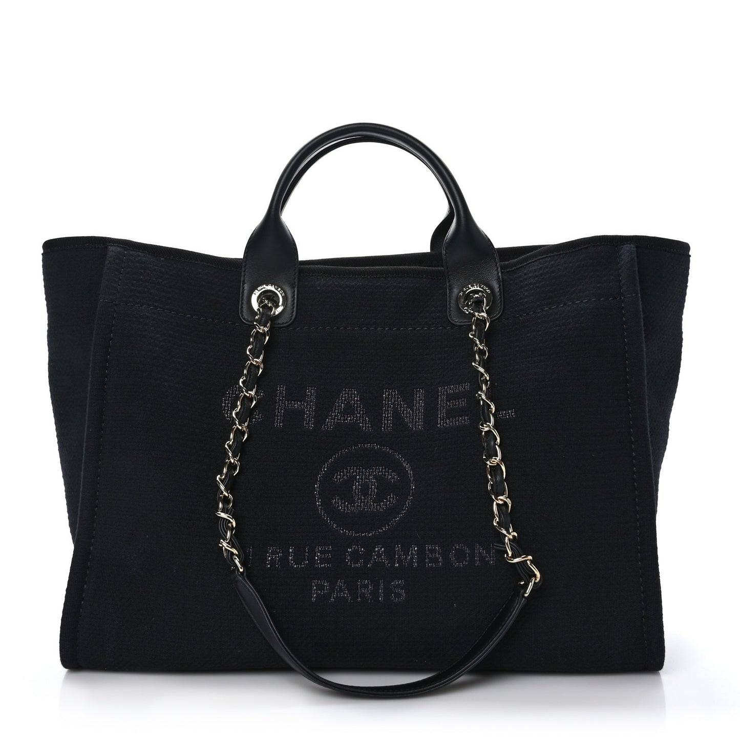 Mixed Fibers Medium Deauville Tote Black