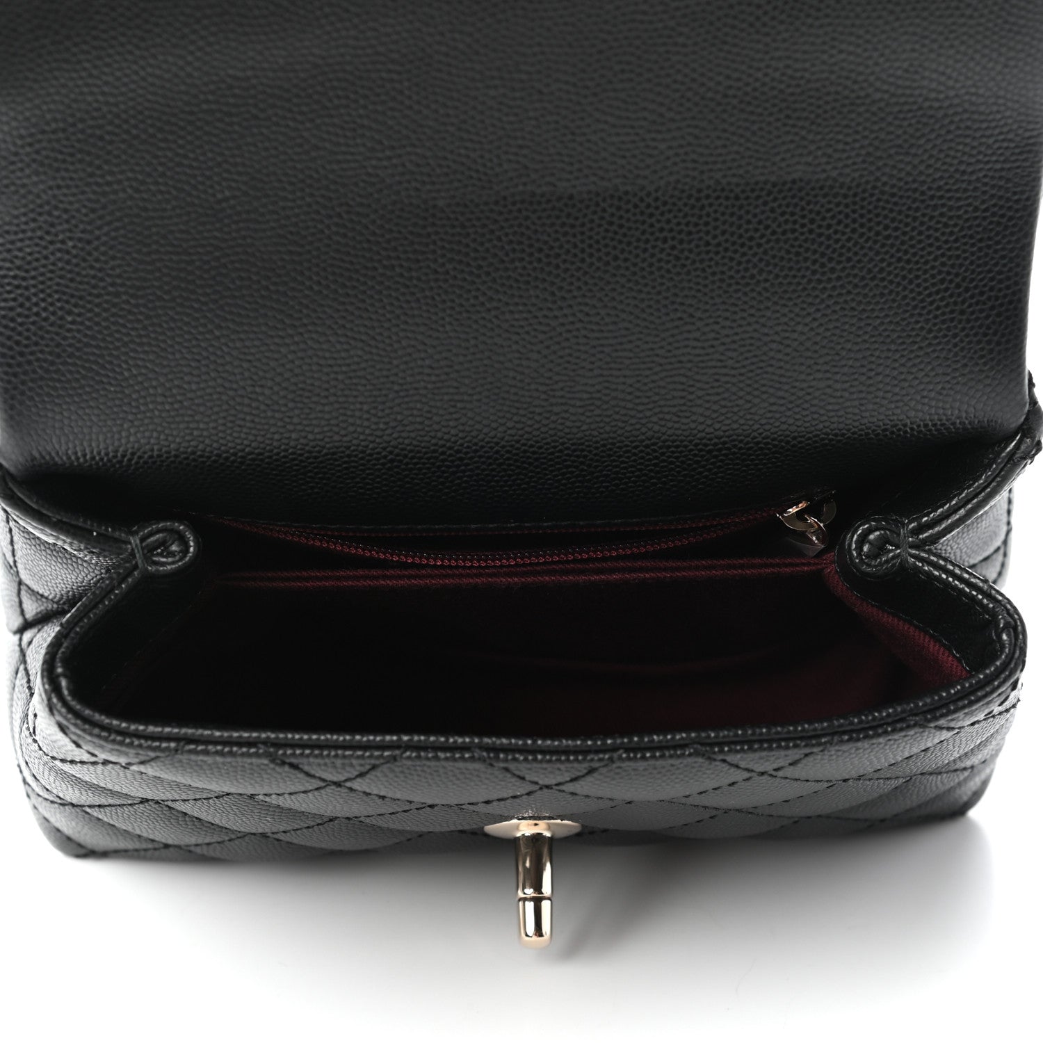 Chanel Caviar Quilted Extra Mini Coco Handle Flap Black 5 of 10