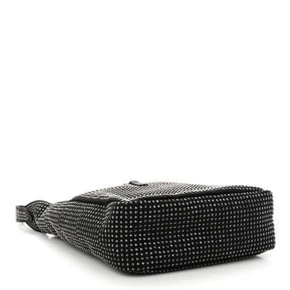 Saint Laurent Cotton Studded Le 5 A 7 Soft Hobo Black 4 of 10