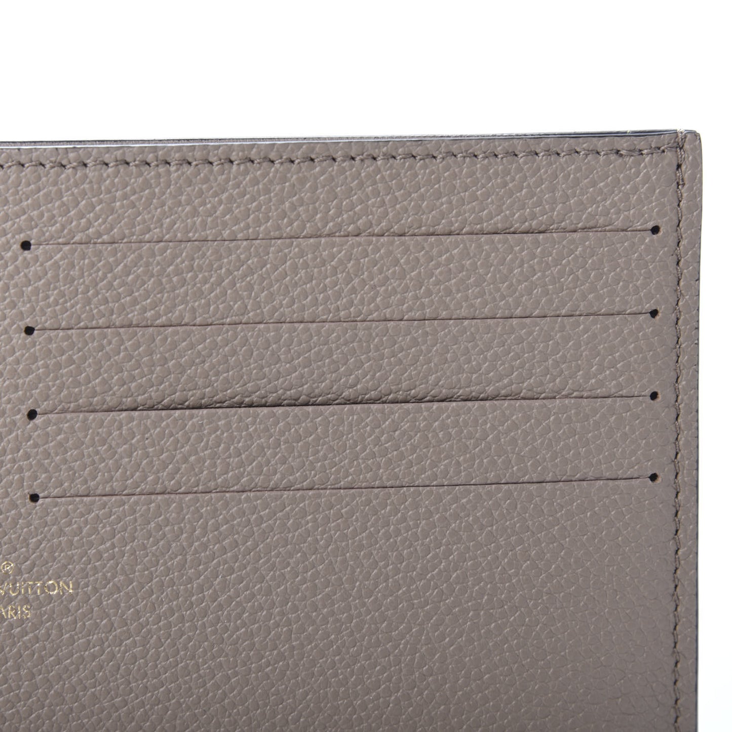 Calfskin Felicie Chain Wallet Card Holder Insert Tourterelle