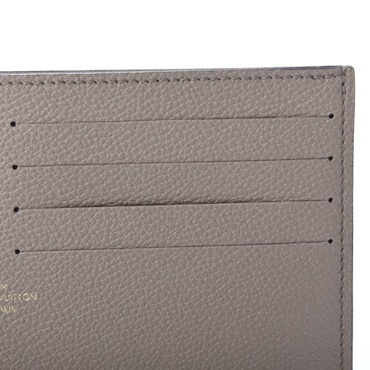 Louis Vuitton Calfskin Felicie Chain Wallet Card Holder Insert Tourterelle 9 of 9