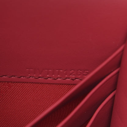 Burberry Haymarket Check Henley Wallet On Chain Coral Red 8 of 11