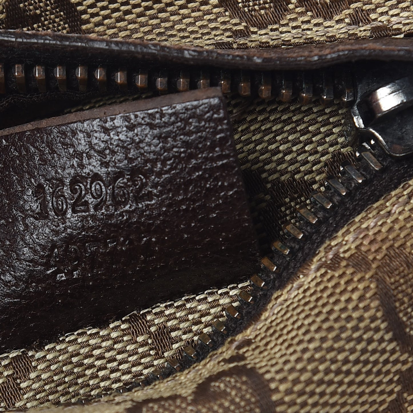 Monogram Web Belt Bag Dark Brown
