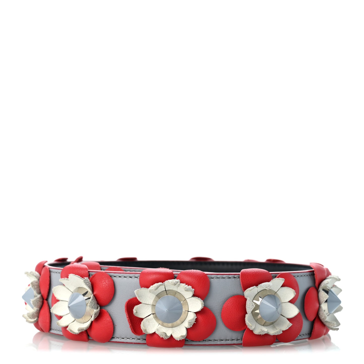 Vitello Dolce Flowerland Studded Strap You Ardesia Blue Notte