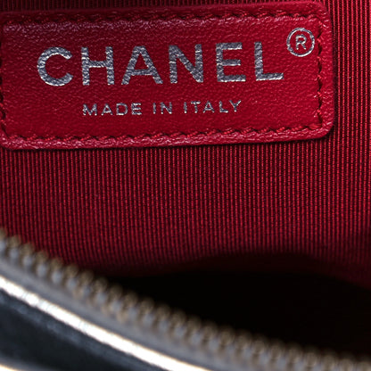 Chanel Metallic Lambskin Calfskin Quilted Medium Gabrielle Hobo Silver 6 of 14