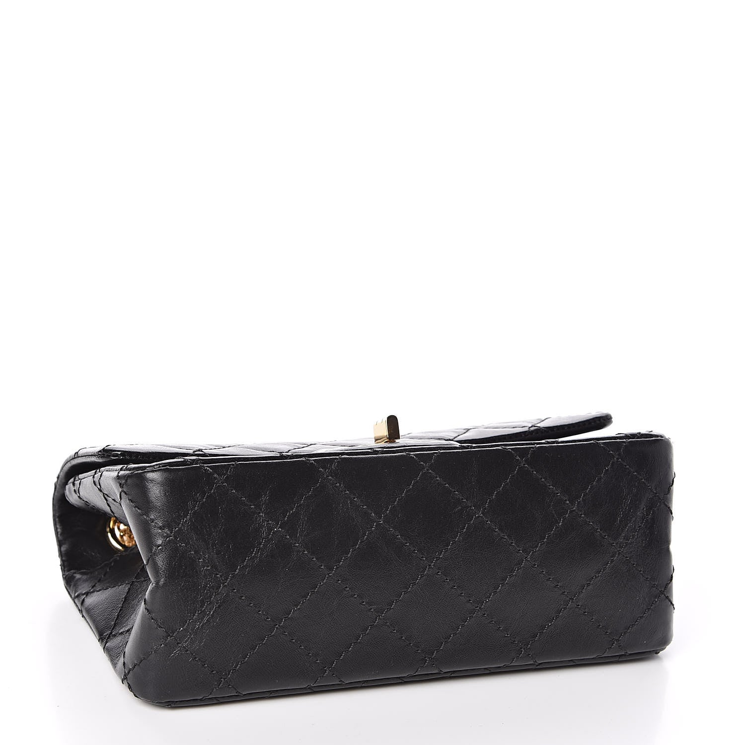 Chanel Aged Calfskin Quilted 2.55 Reissue Mini Flap Black 4 of 12