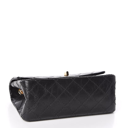 Chanel Aged Calfskin Quilted 2.55 Reissue Mini Flap Black 4 of 12