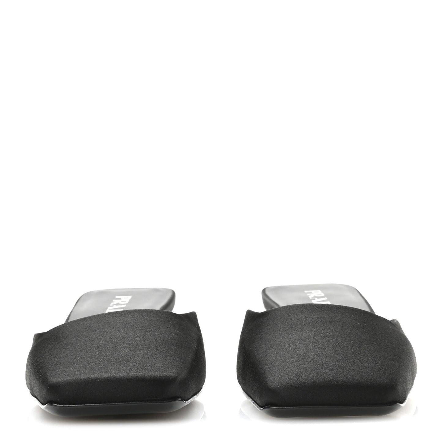 Satin Modellerie Mules 37 Black