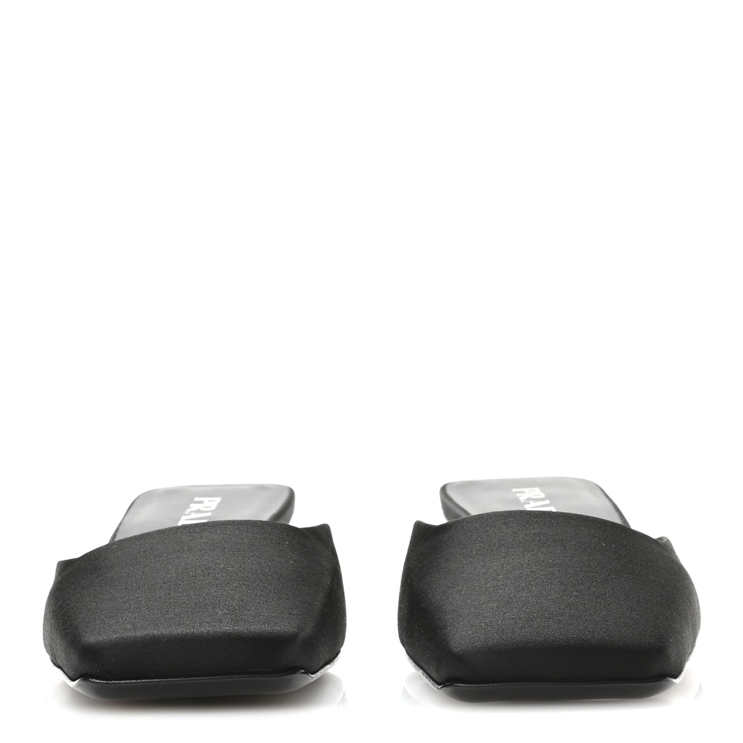 Prada Satin Modellerie Mules 37 Black 3 of 8