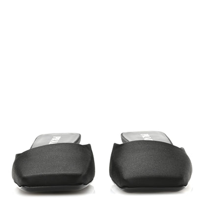 Prada Satin Modellerie Mules 37 Black 3 of 8