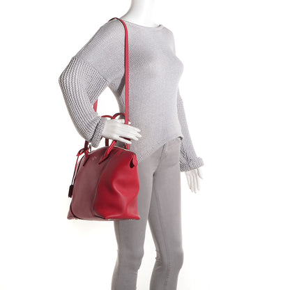 Louis Vuitton Veau Cachemire Soft Lockit MM Framboise 2 of 7
