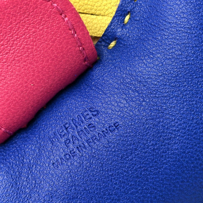Hermes Milo Lambskin Grigri Rodeo Horse Bag Charm PM Bleu Electrique Bleu Azteque Soufre Menthe Rose Shocking Violet 3 of 3