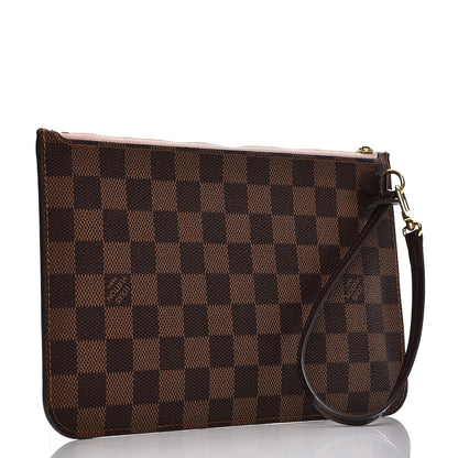 Louis Vuitton Damier Ebene Neverfull MM GM Pochette Rose Ballerine 3 of 8