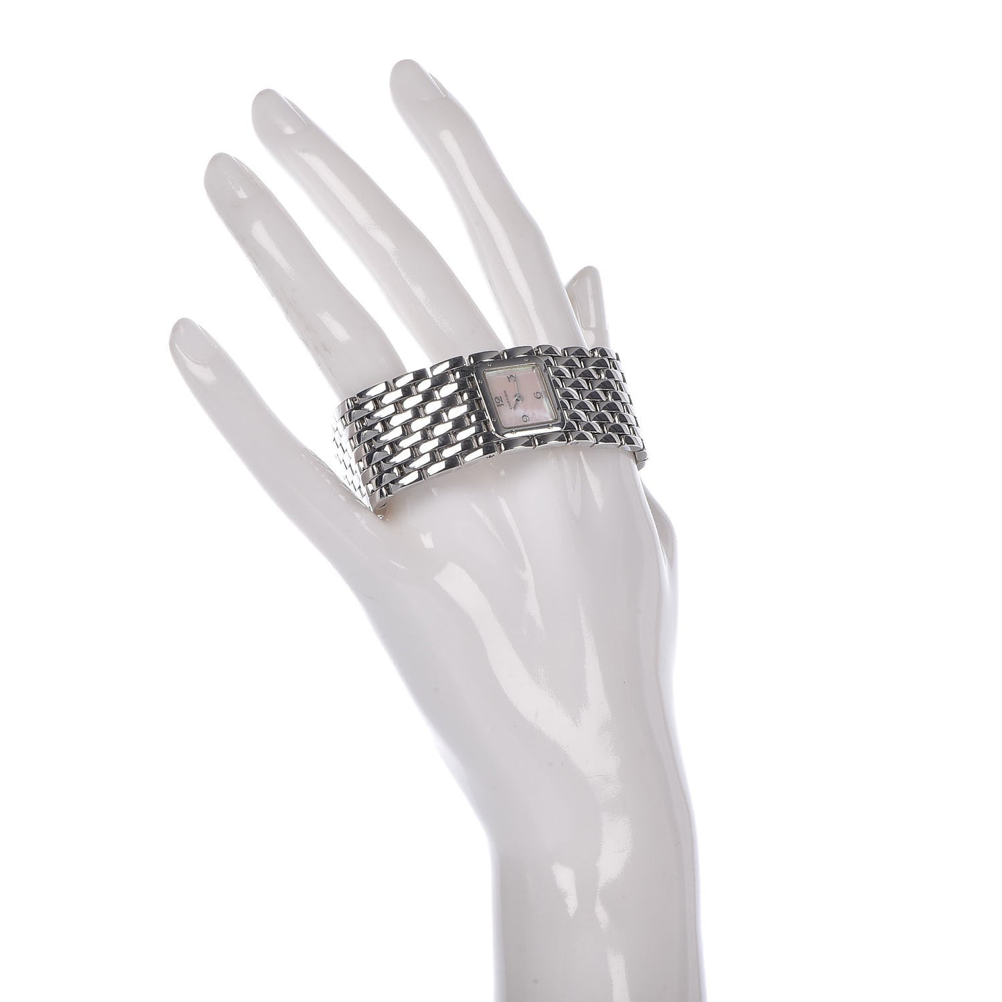 Stainless Steel Pink Mother of Pearl 21mm Panthere Ruban Quartz Watch