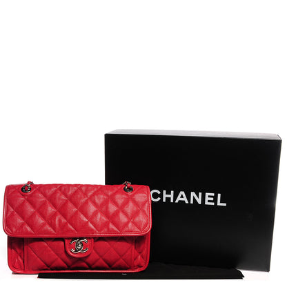 Chanel Caviar French Riviera Flap Red 5 of 7