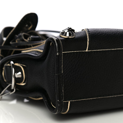 Balenciaga Supple Grained Calfskin Classic Silver Hardware Highlight Mini City Black 9 of 20