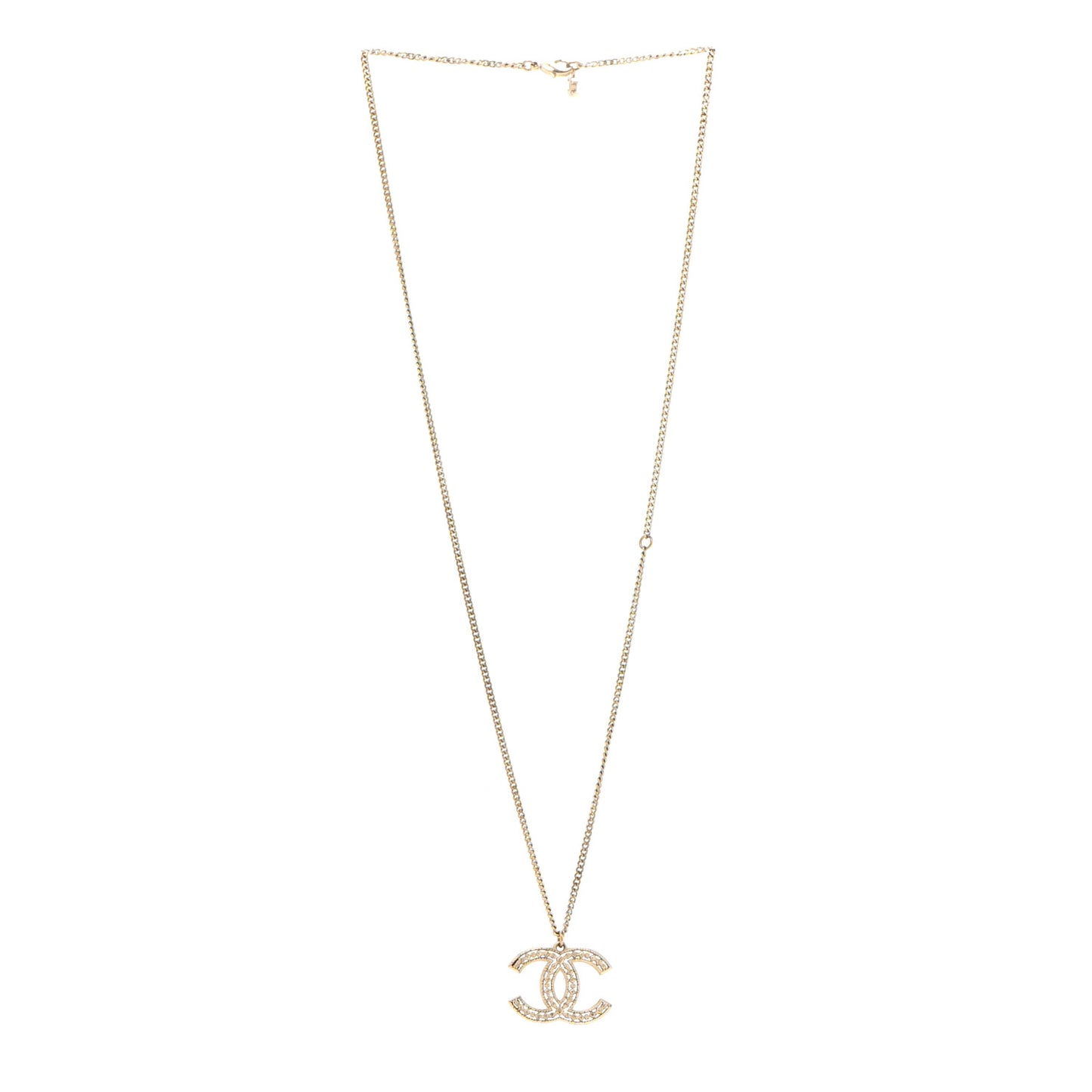 CC Pendant Necklace Gold