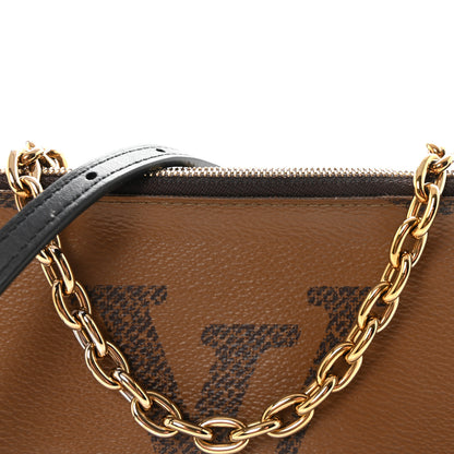 Louis Vuitton Reverse Monogram Giant Double Zip Pochette 7 of 10