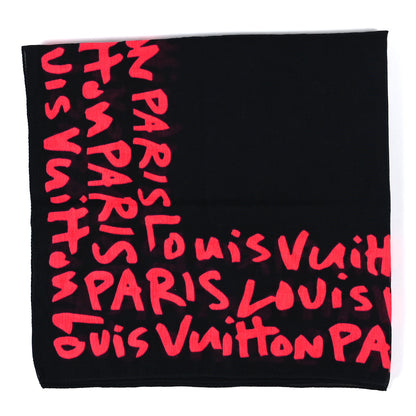 Louis Vuitton Cotton Graffiti Bandana Rose 4 of 4